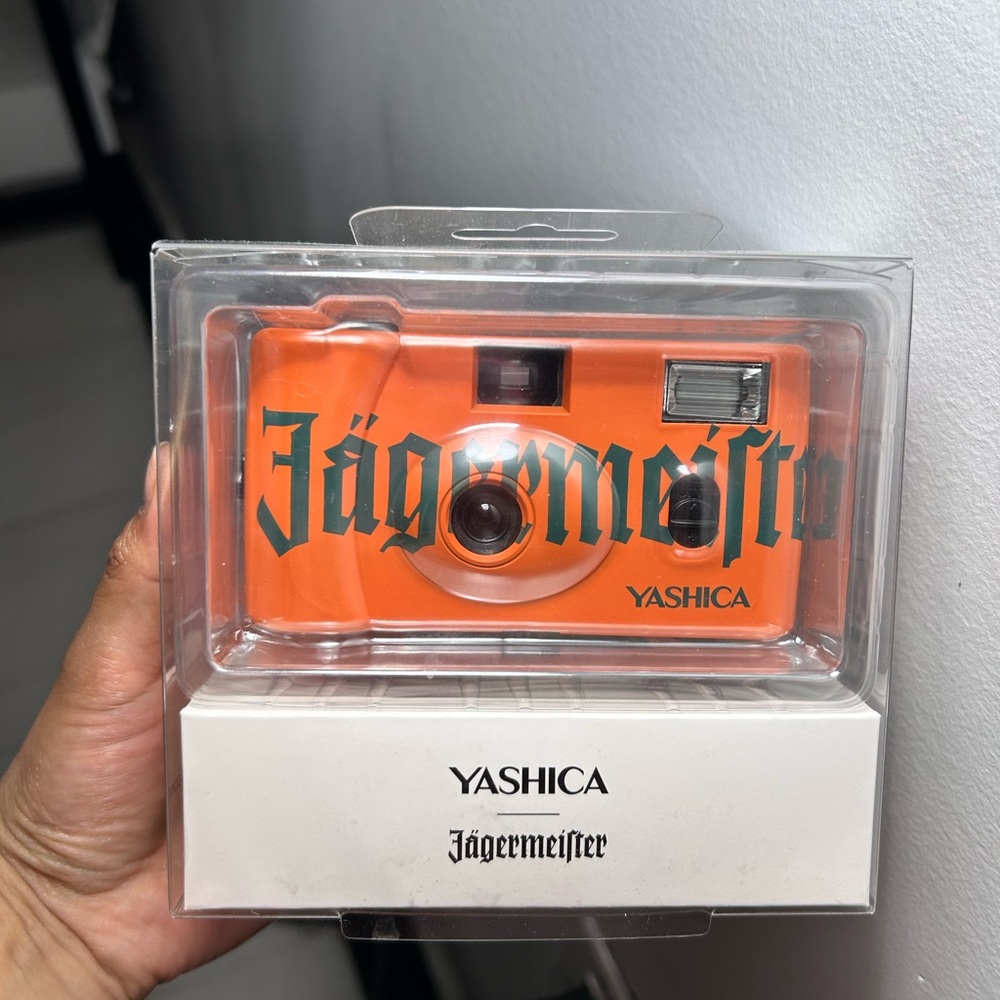 Yashica Jägermeister Orange Camera